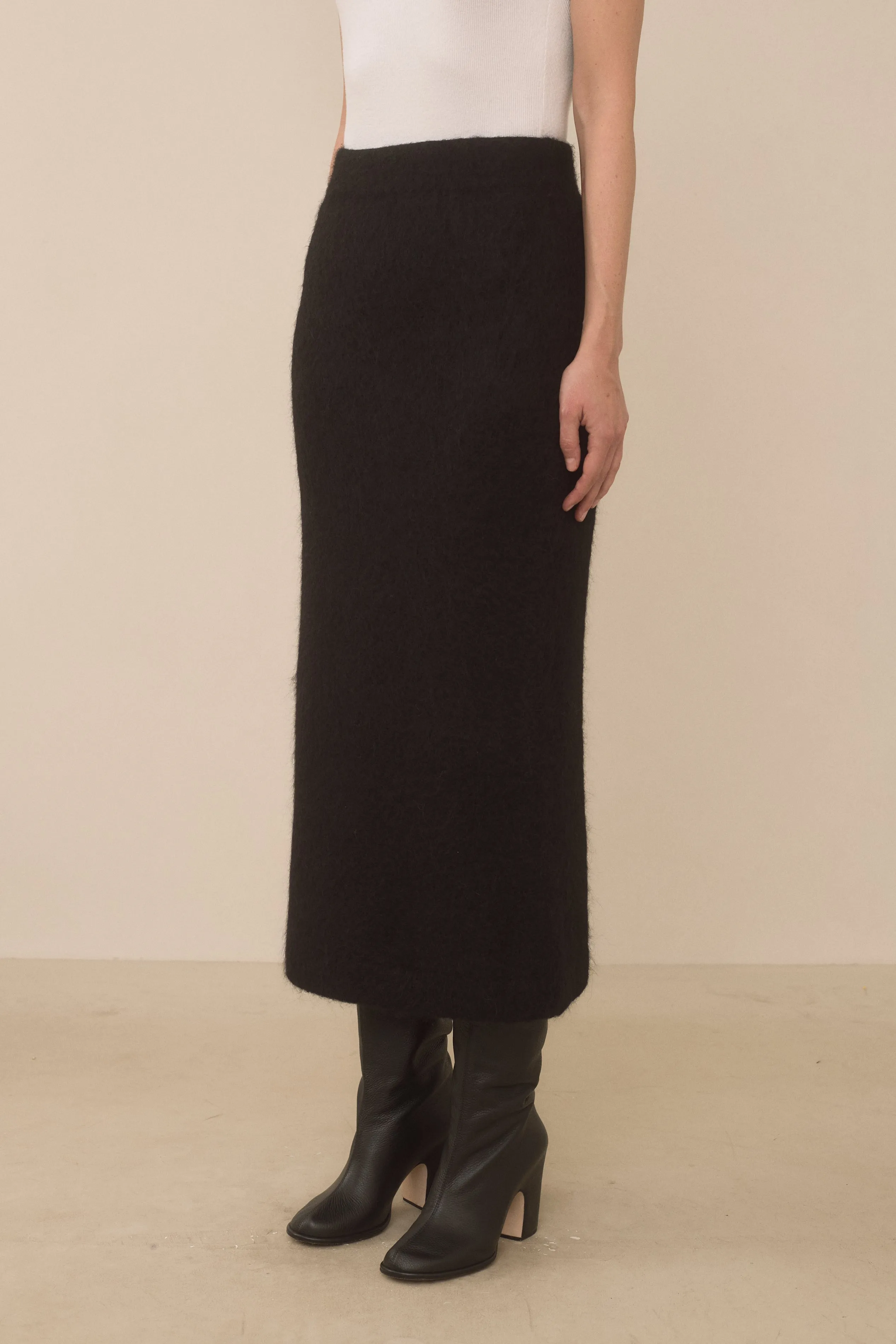 BRUSHED PENCIL SKIRT sold by Lauren Manoogian product image thumbnail 5