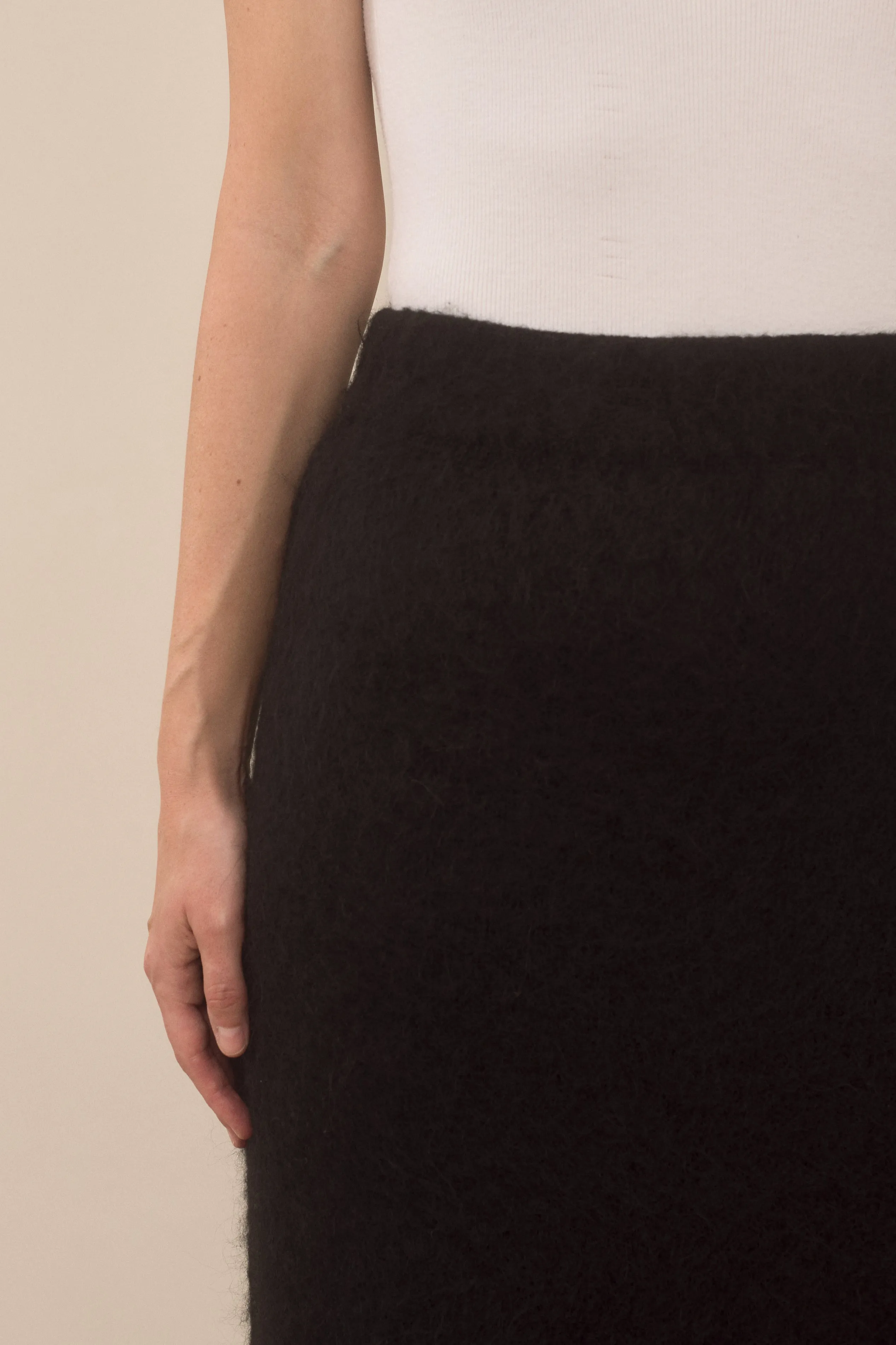 BRUSHED PENCIL SKIRT sold by Lauren Manoogian product image thumbnail 4