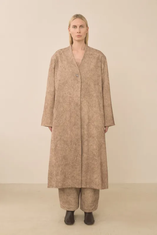 TWILL SHOULDERS COAT made by Lauren Manoogian