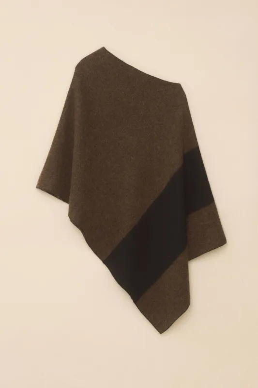 BLOCK PONCHO made by Lauren Manoogian