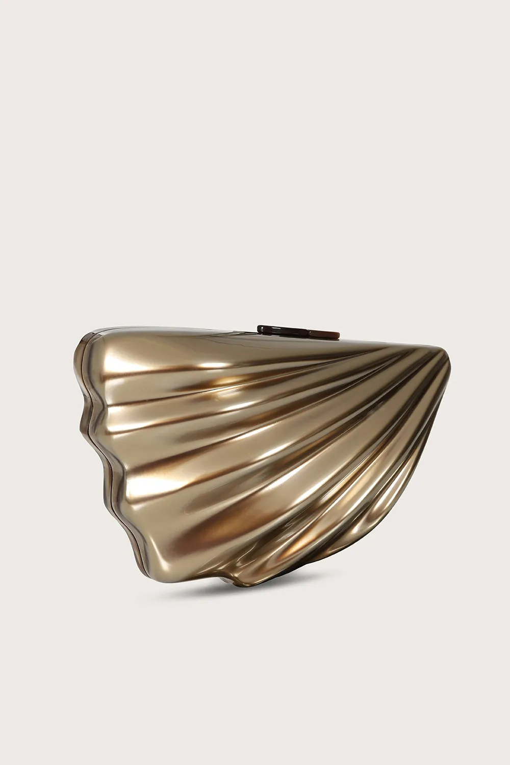 LOTTIE Acrylic Shell Clutch Bag in Gold sold by Lavish Alice product image thumbnail 3
