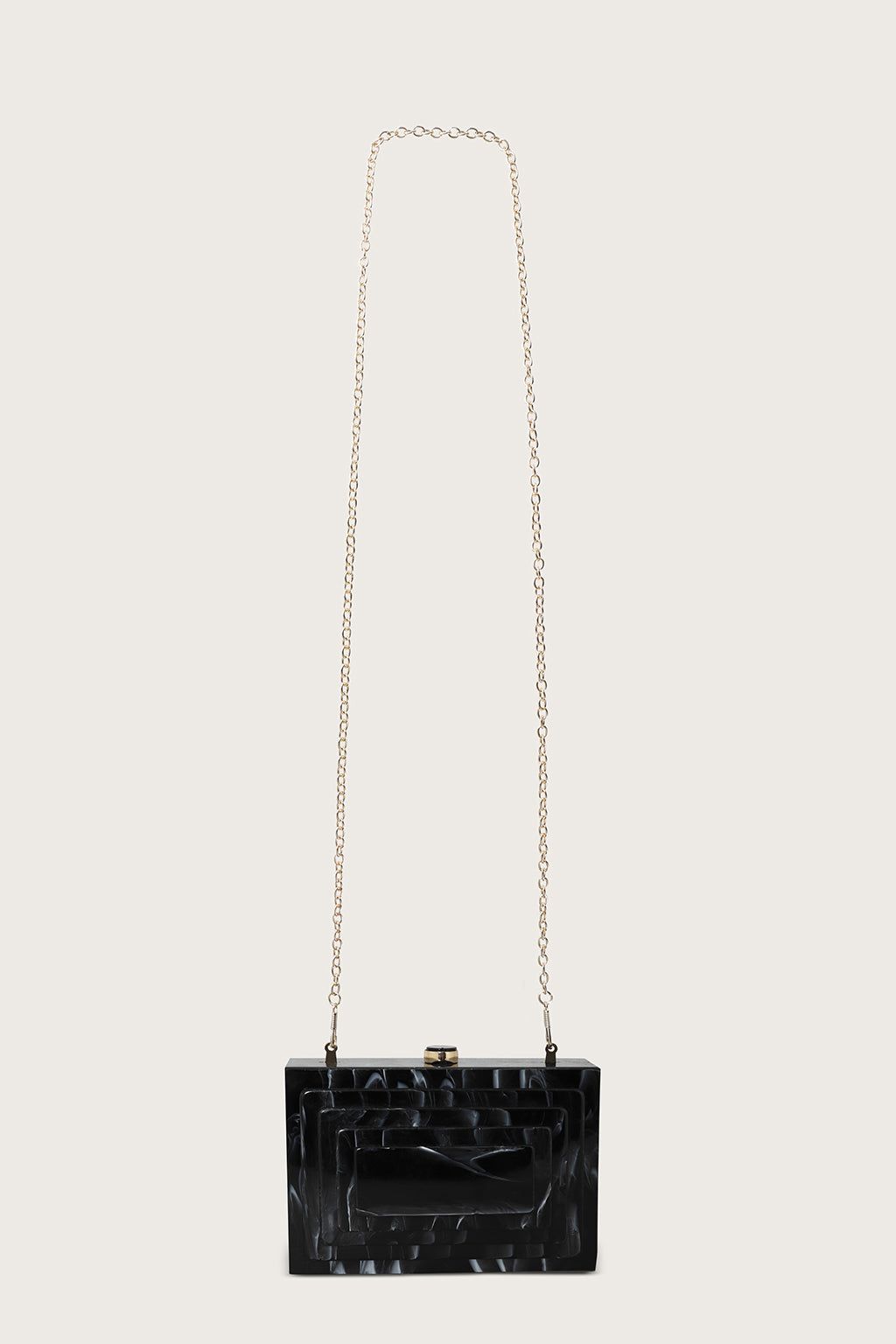 ROSIE Layered Marbled Box Clutch Bag in Black sold by Lavish Alice product image thumbnail 3