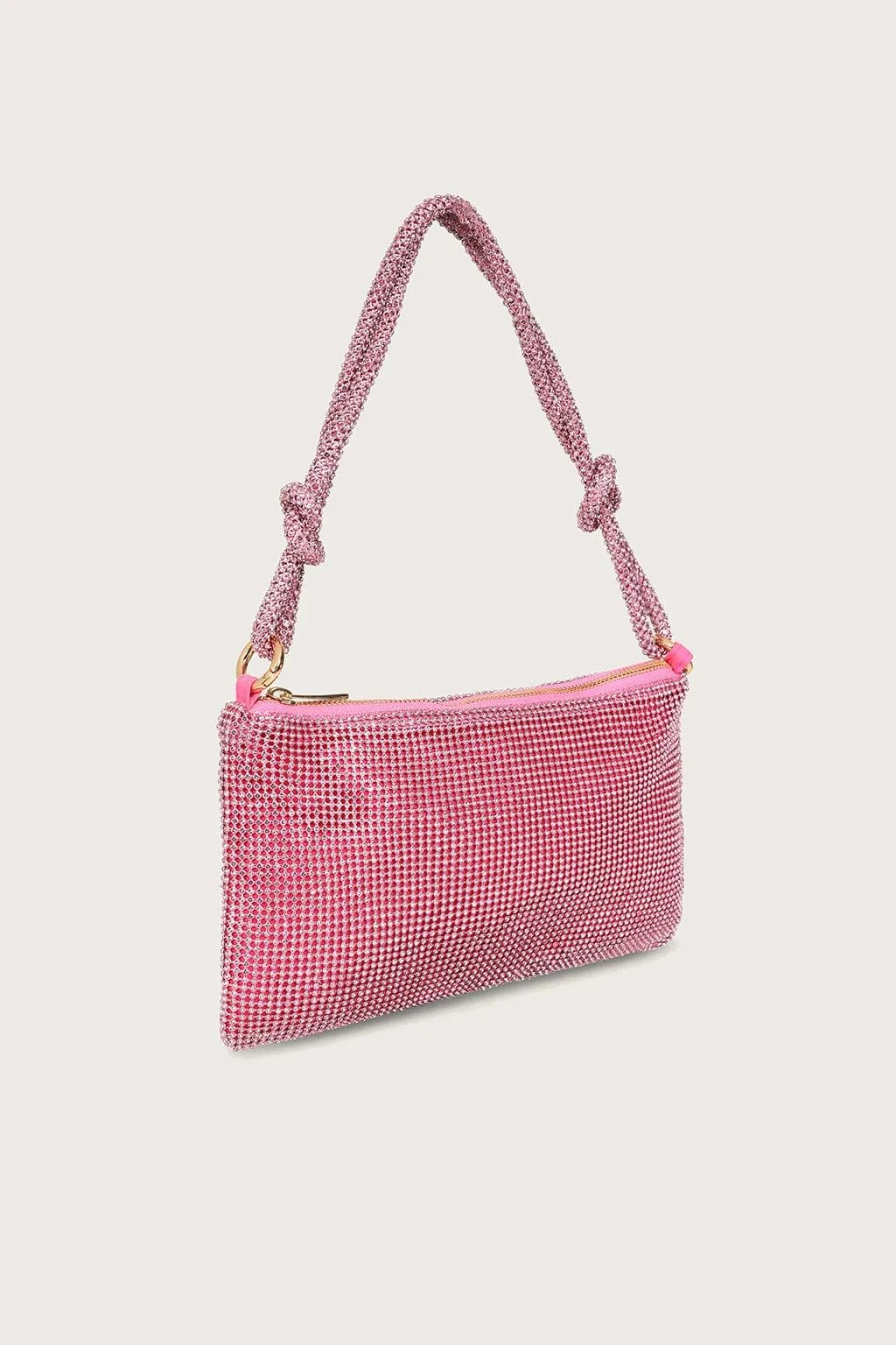 DINA Rhinestone Mini Shoulder Bag in Pink sold by Lavish Alice product image thumbnail 2