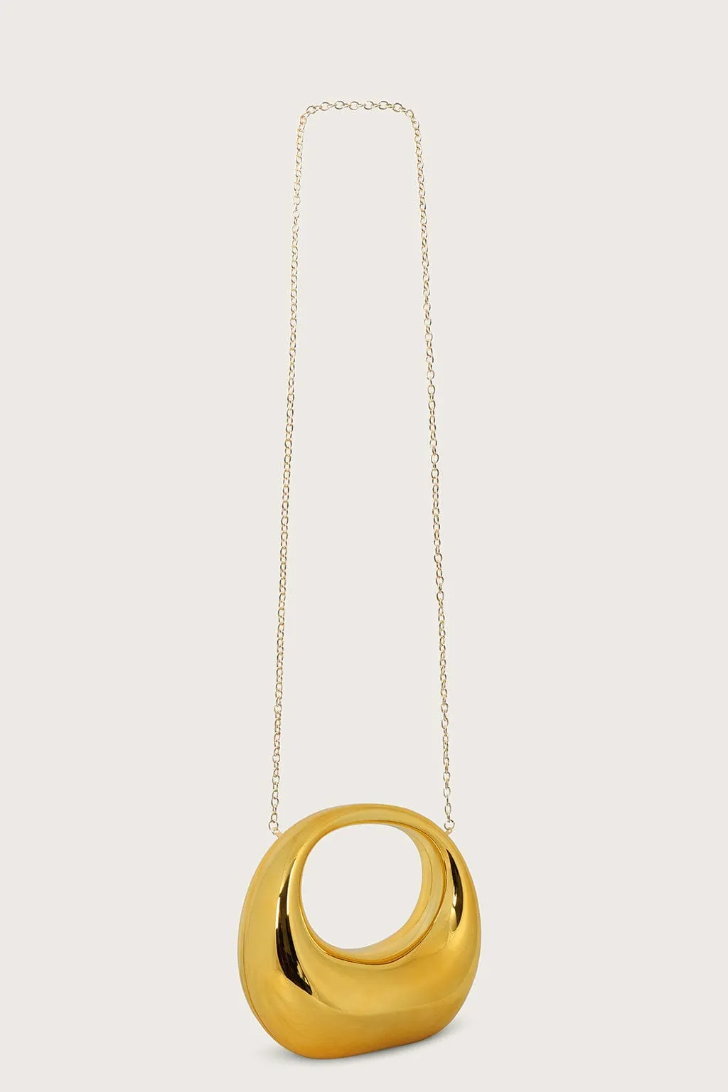VIVIANA Sculptural Acrylic Clutch Bag in Gold sold by Lavish Alice product image thumbnail 4