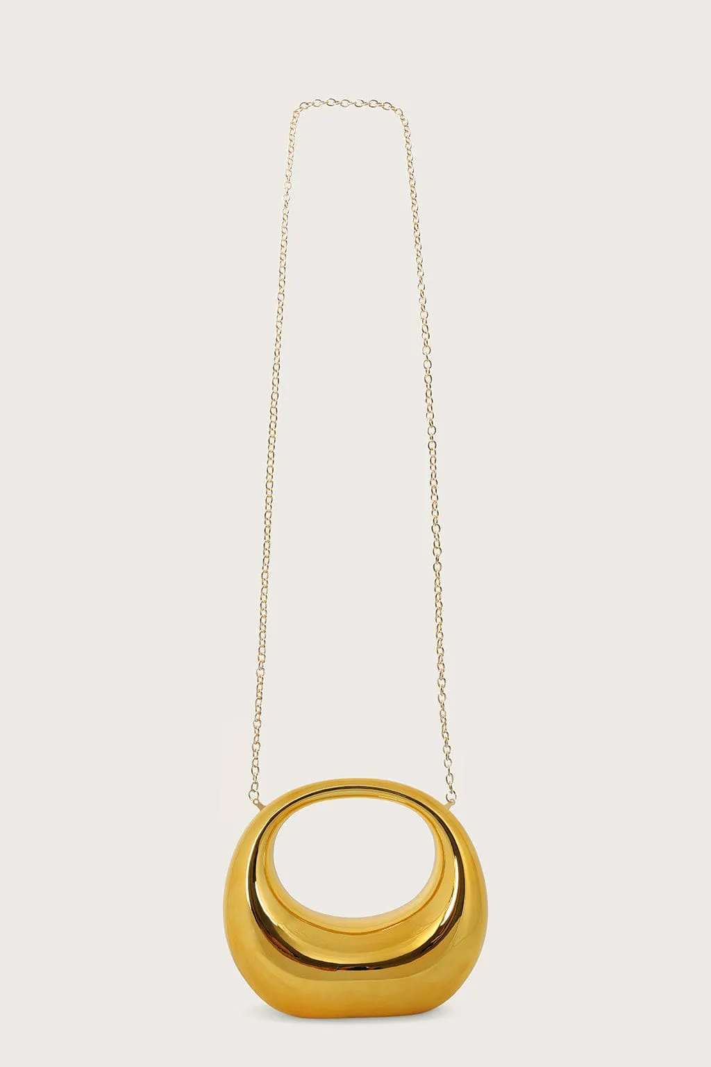 VIVIANA Sculptural Acrylic Clutch Bag in Gold sold by Lavish Alice product image thumbnail 3