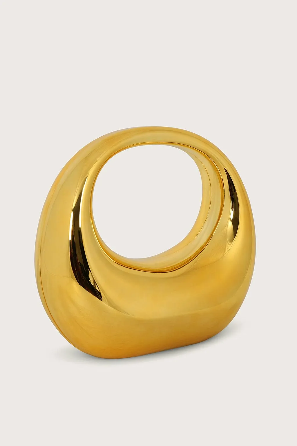 VIVIANA Sculptural Acrylic Clutch Bag in Gold sold by Lavish Alice product image thumbnail 2