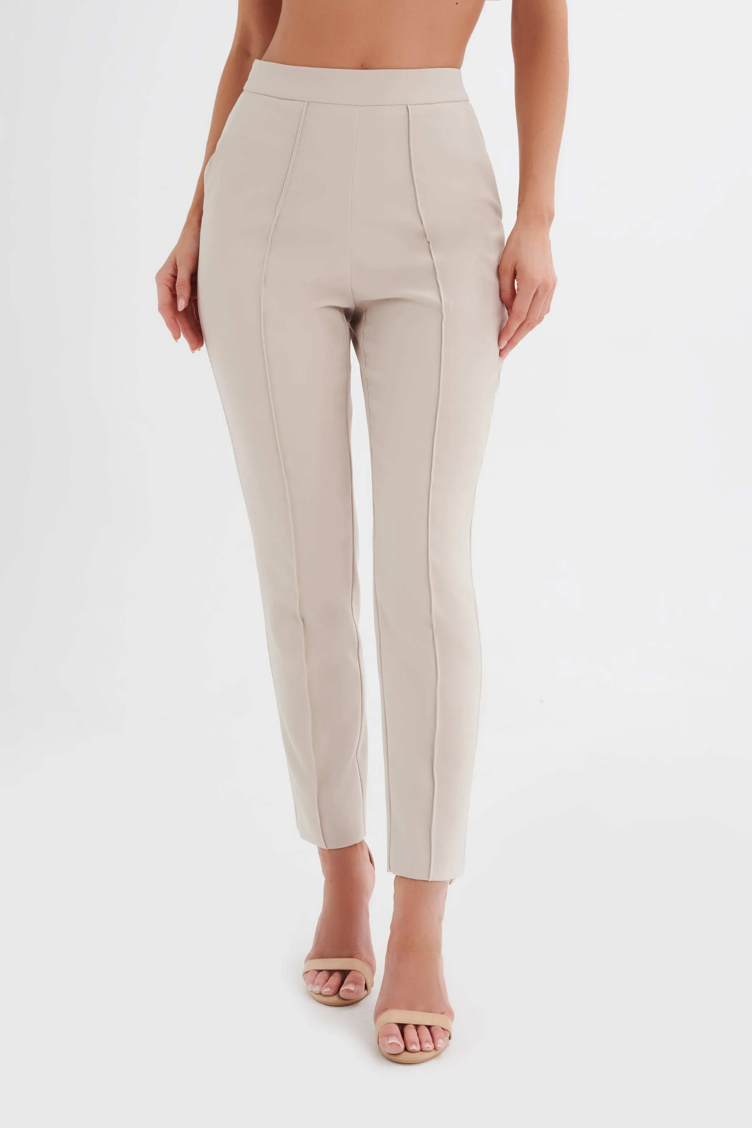 JAYDE Tailored Trousers in Champagne sold by Lavish Alice product image thumbnail 2