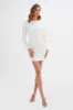 AURORA Embellished Mini Dress in White sold by Lavish Alice