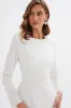 AURORA Embellished Mini Dress in White sold by Lavish Alice