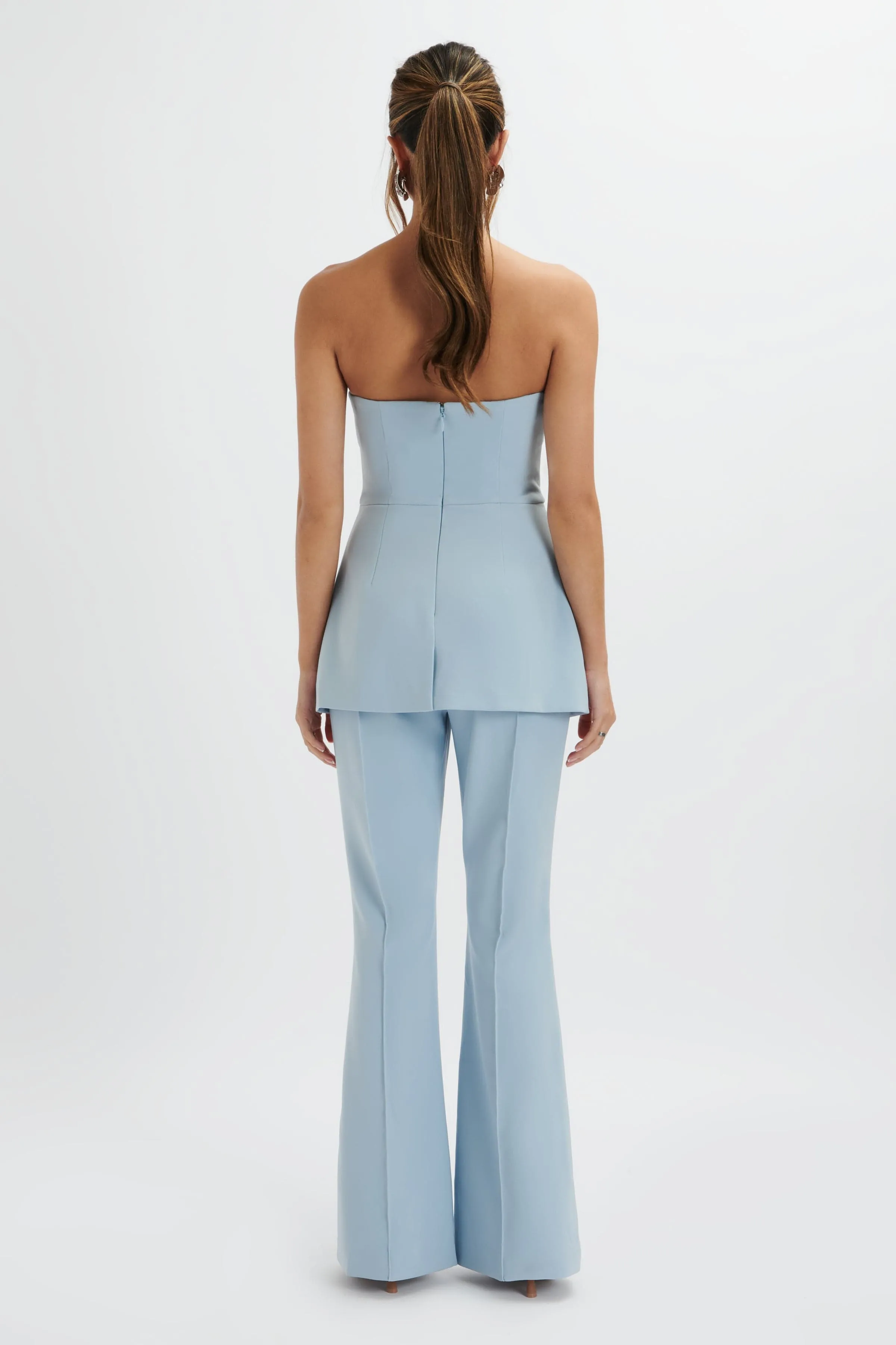 MACIE Bandeau Tailored Jumpsuit In Cornflower Blue sold by Lavish Alice product image thumbnail 4