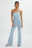 MACIE Bandeau Tailored Jumpsuit In Cornflower Blue sold by Lavish Alice