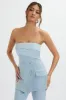 MACIE Bandeau Tailored Jumpsuit In Cornflower Blue sold by Lavish Alice