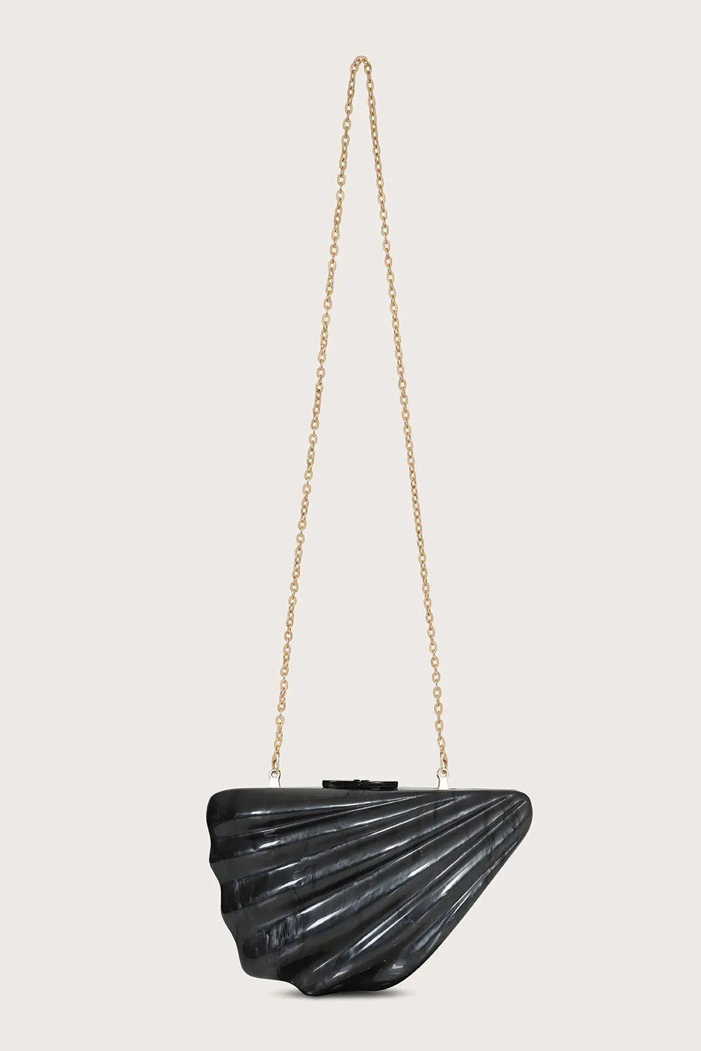 LOTTIE Acrylic Shell Clutch Bag in Black sold by Lavish Alice product image thumbnail 2