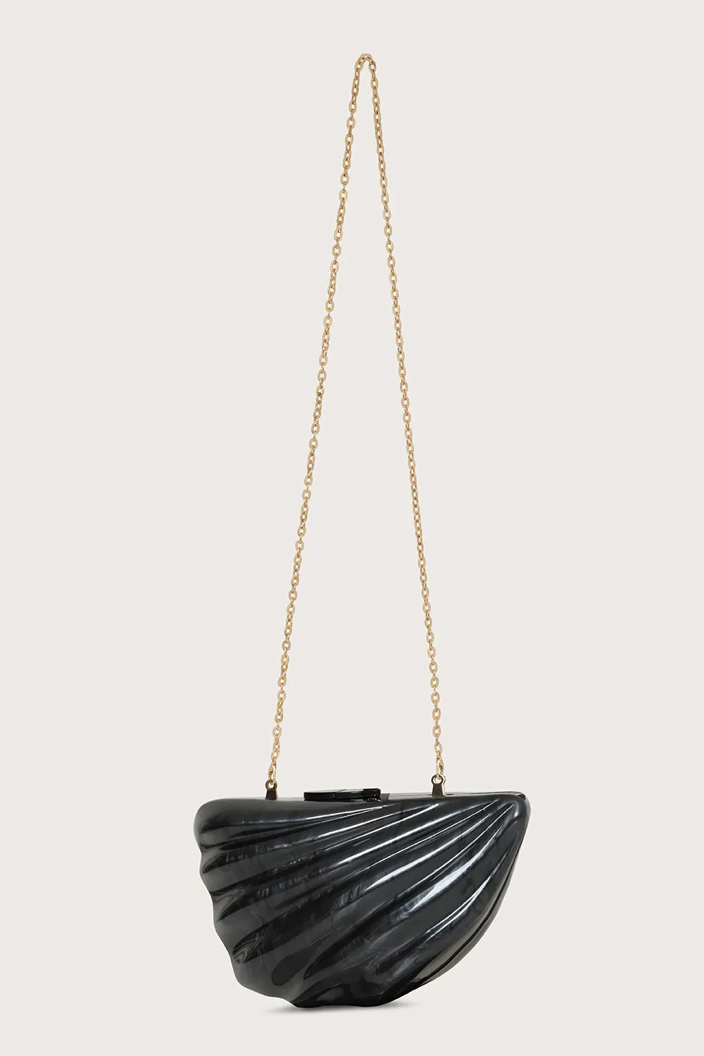 LOTTIE Acrylic Shell Clutch Bag in Black sold by Lavish Alice product image thumbnail 4