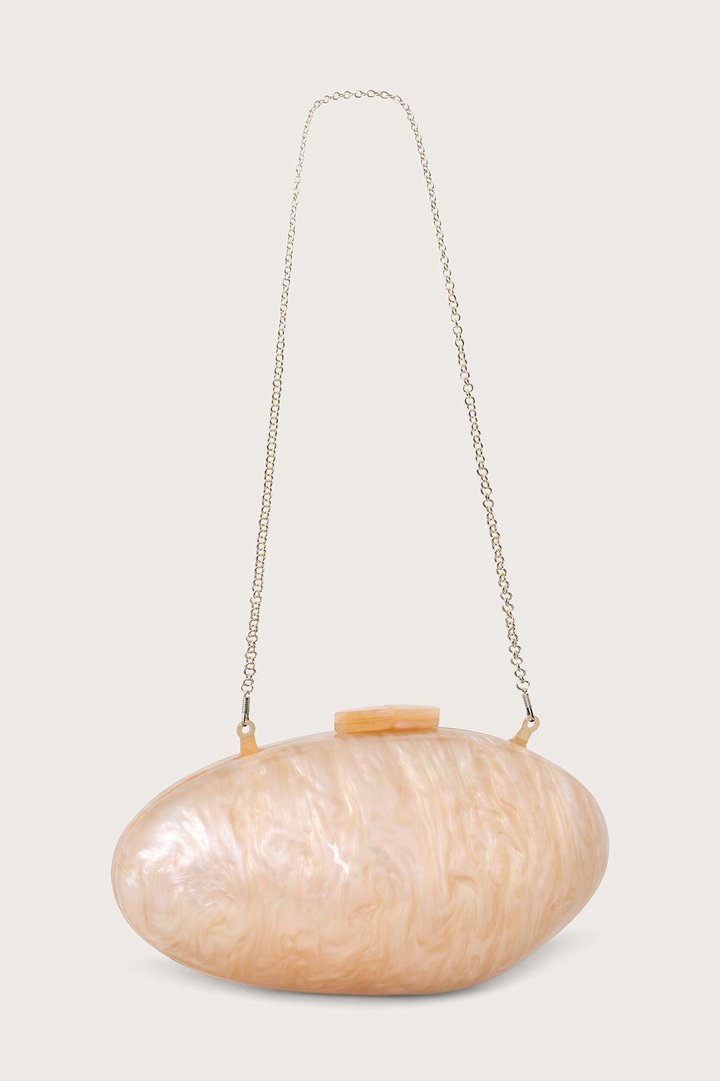 Pearlised Shell Clutch Bag in Champagne sold by Lavish Alice product image thumbnail 4