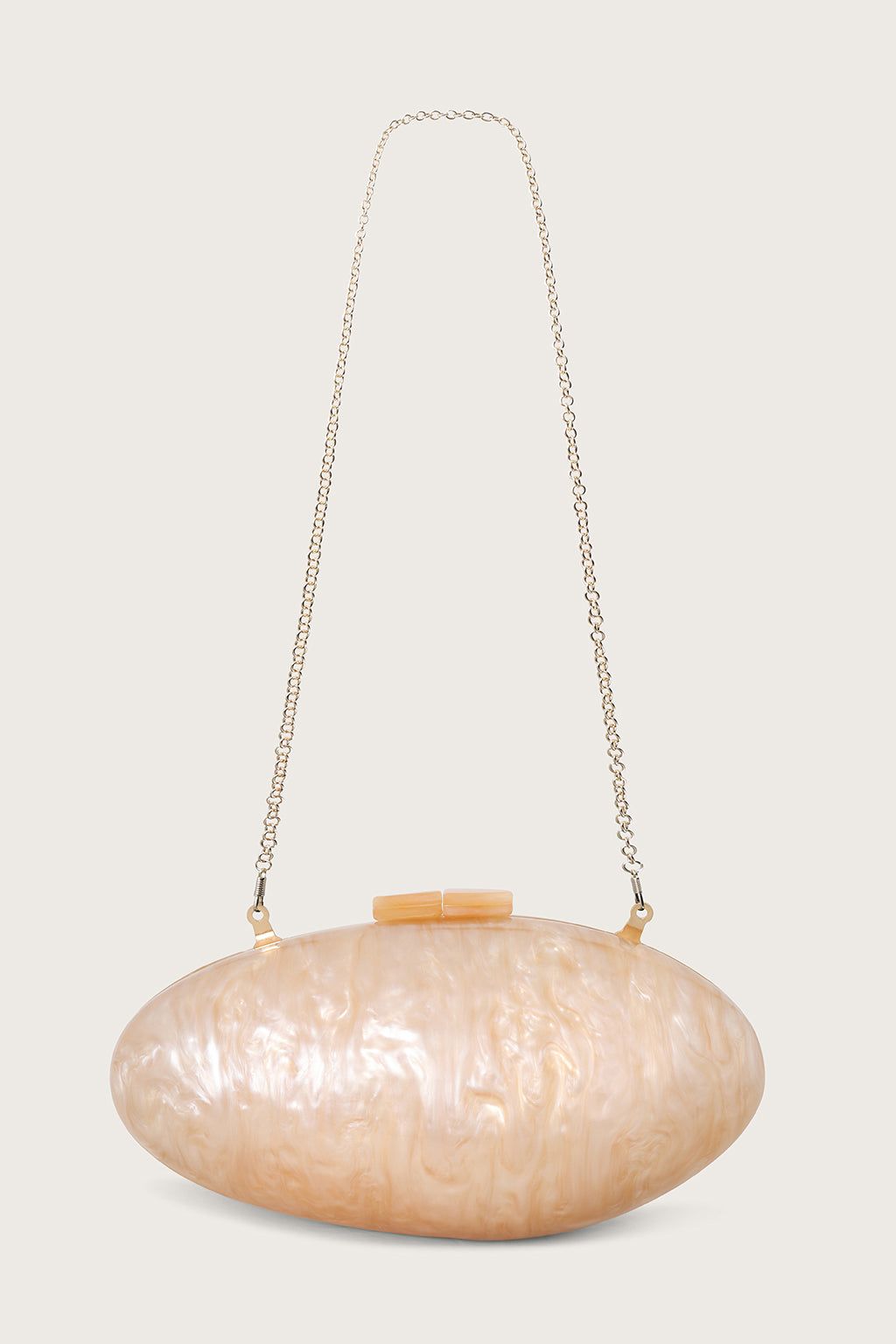Pearlised Shell Clutch Bag in Champagne sold by Lavish Alice product image thumbnail 3