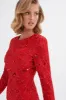 AURORA Embellished Mini Dress in Red sold by Lavish Alice