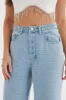 LILLIE Crystal Embellished Straight Leg Denim Jeans in Light Blue sold by Lavish Alice