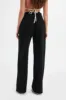 LILLIE Crystal Embellished Straight Leg Denim Jeans in Black sold by Lavish Alice