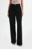 LILLIE Crystal Embellished Straight Leg Denim Jeans in Black sold by Lavish Alice