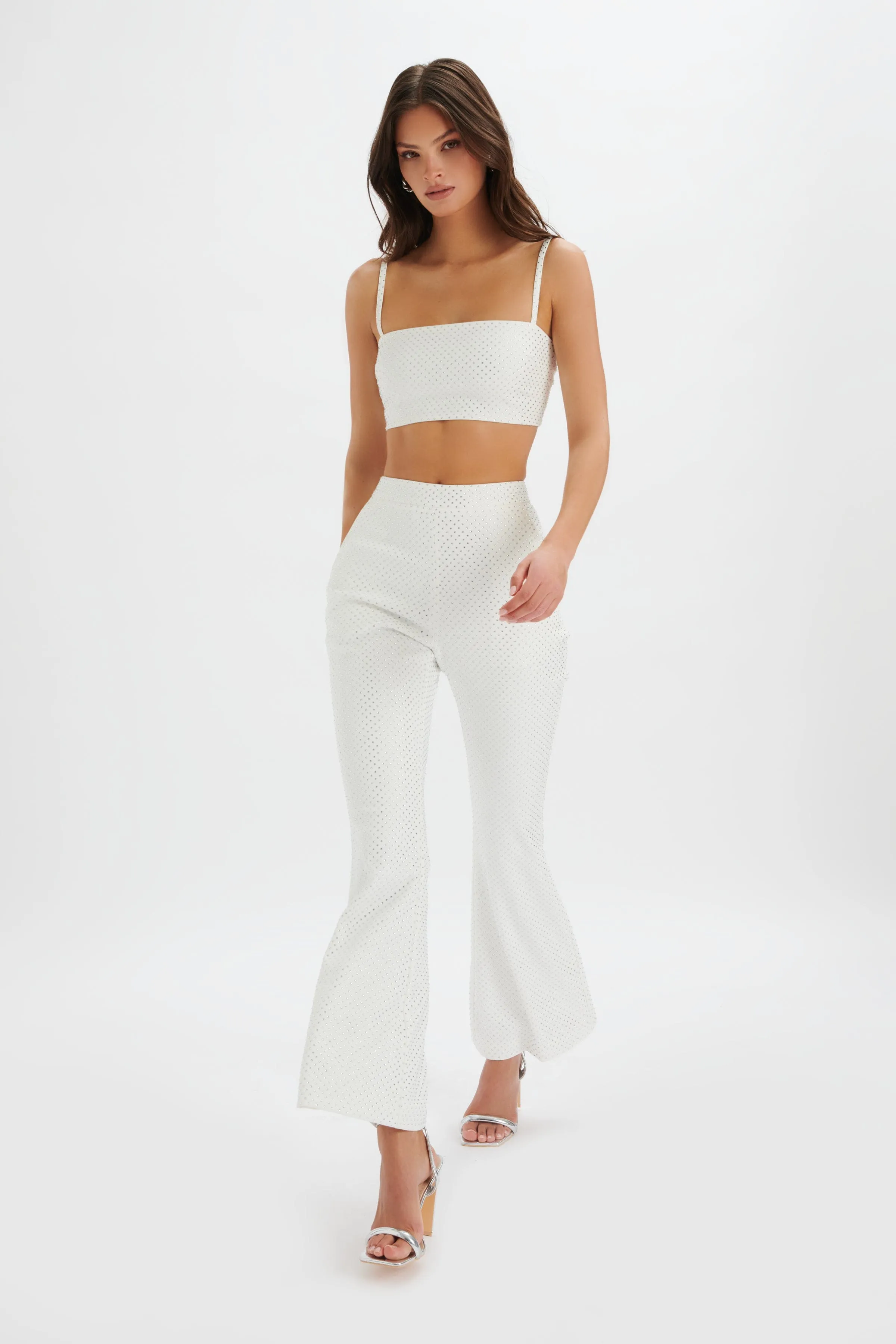DINA Crystal Embellished Bandeau in White sold by Lavish Alice product image thumbnail 3