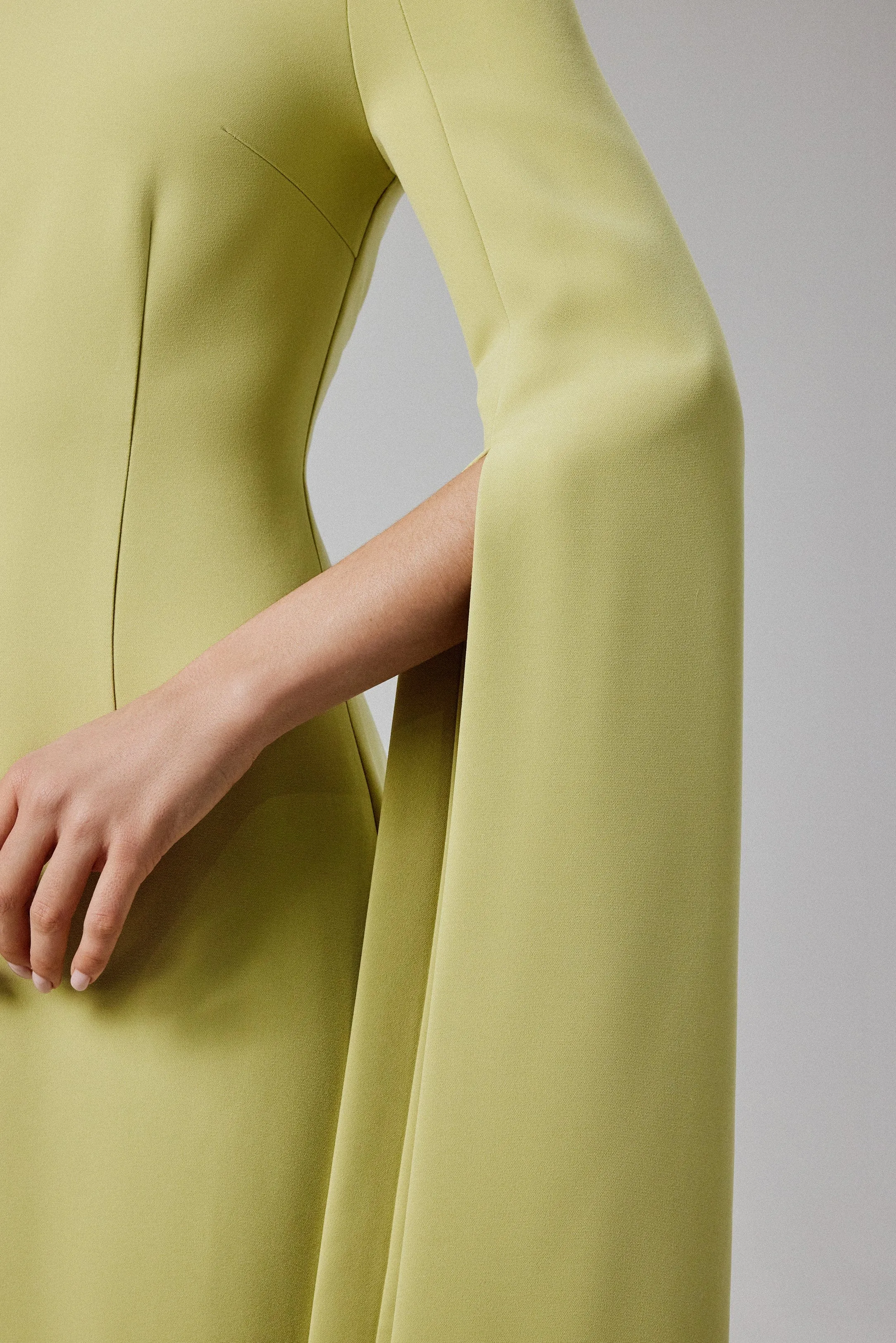 KELLY Cape Sleeve Maxi Dress in Lime Green sold by Lavish Alice product image thumbnail 2