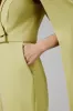 RAYNA Cape Style Tailored Jumpsuit in Lime Green sold by Lavish Alice