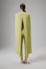 RAYNA Cape Style Tailored Jumpsuit in Lime Green sold by Lavish Alice