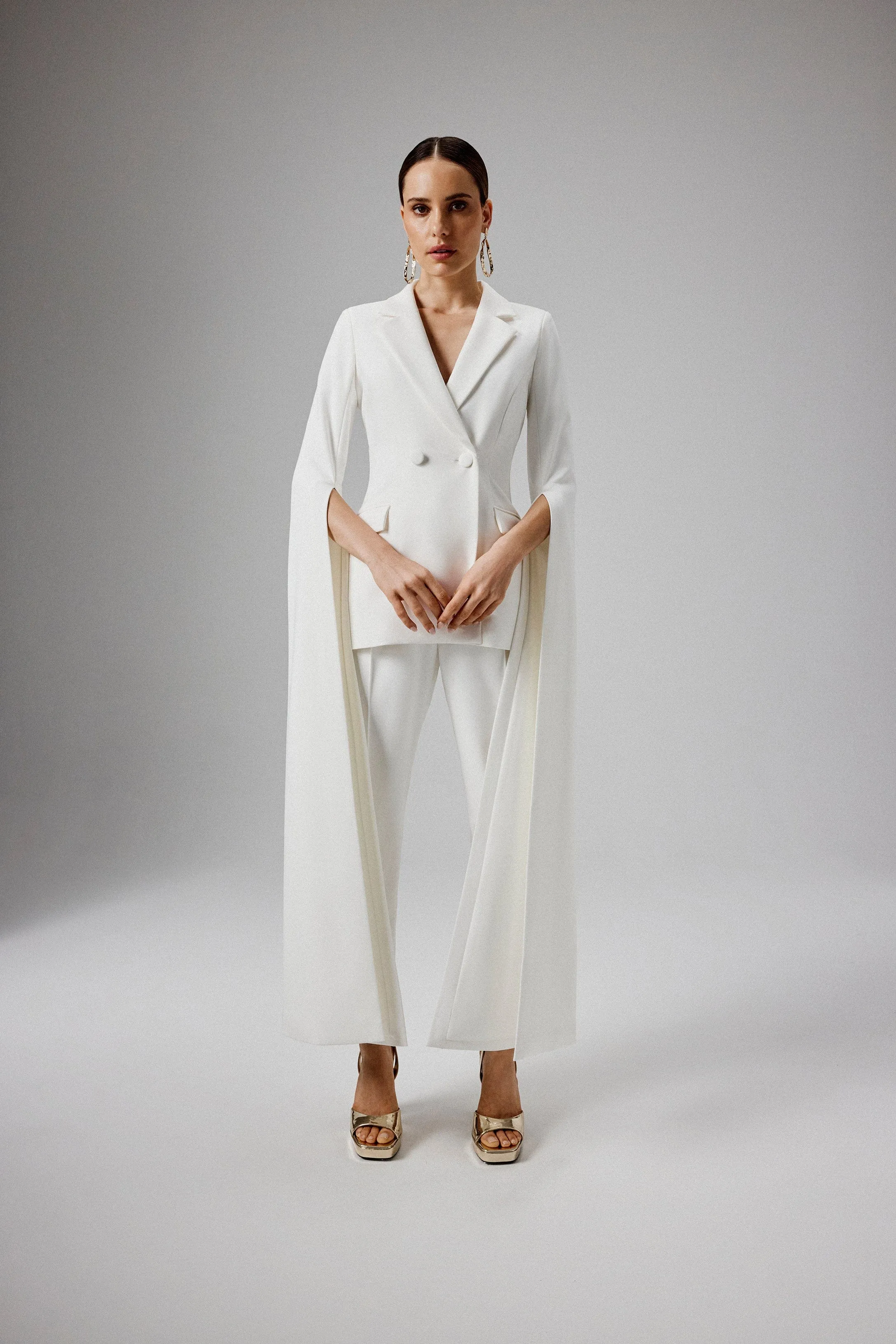 AMARIA Tailored Trousers in White sold by Lavish Alice product image thumbnail 2