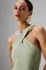 LENA Wrap Halterneck Midi Dress in Sage Green sold by Lavish Alice