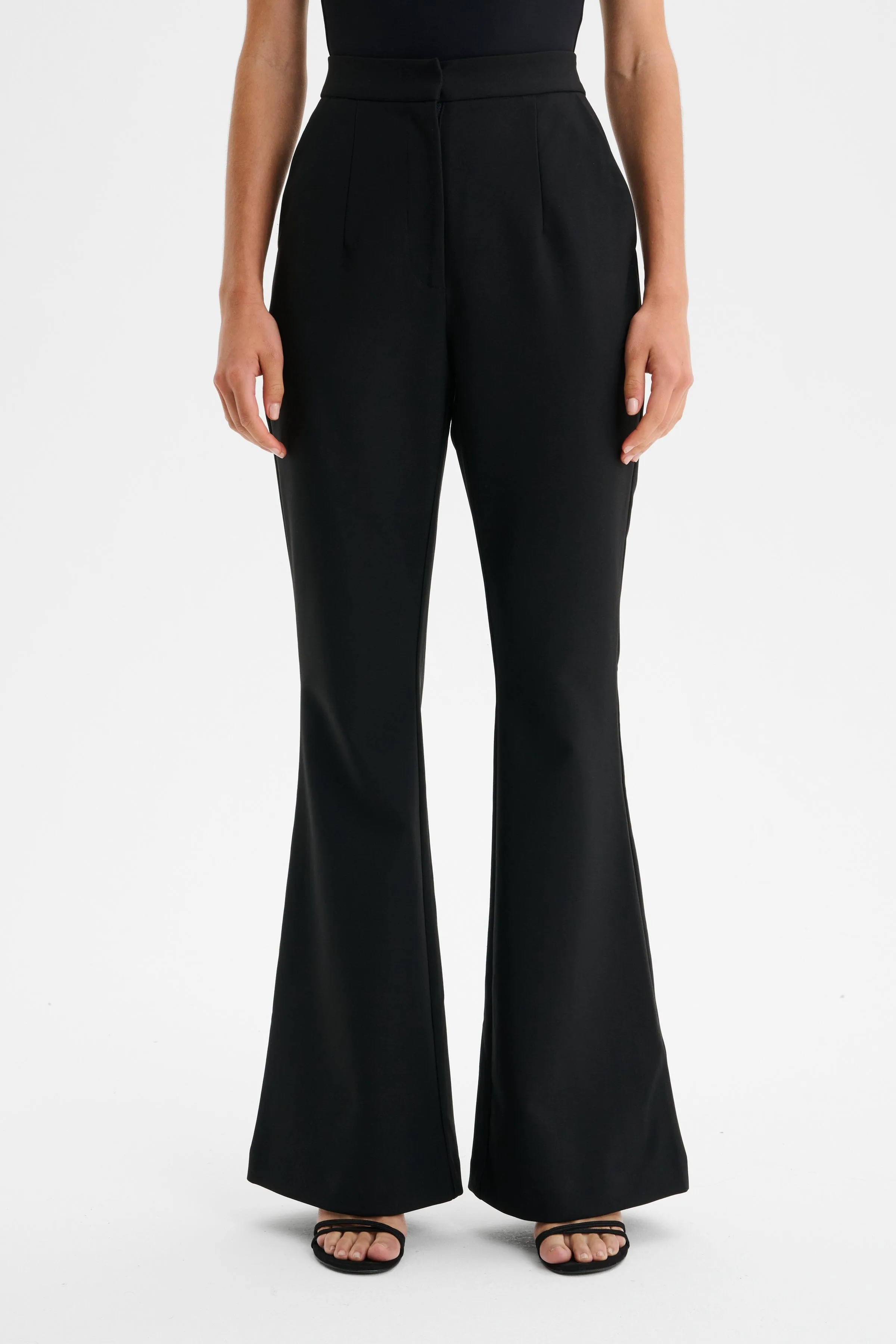 ISABELLA Fit and Flare Trousers in Black sold by Lavish Alice product image thumbnail 3