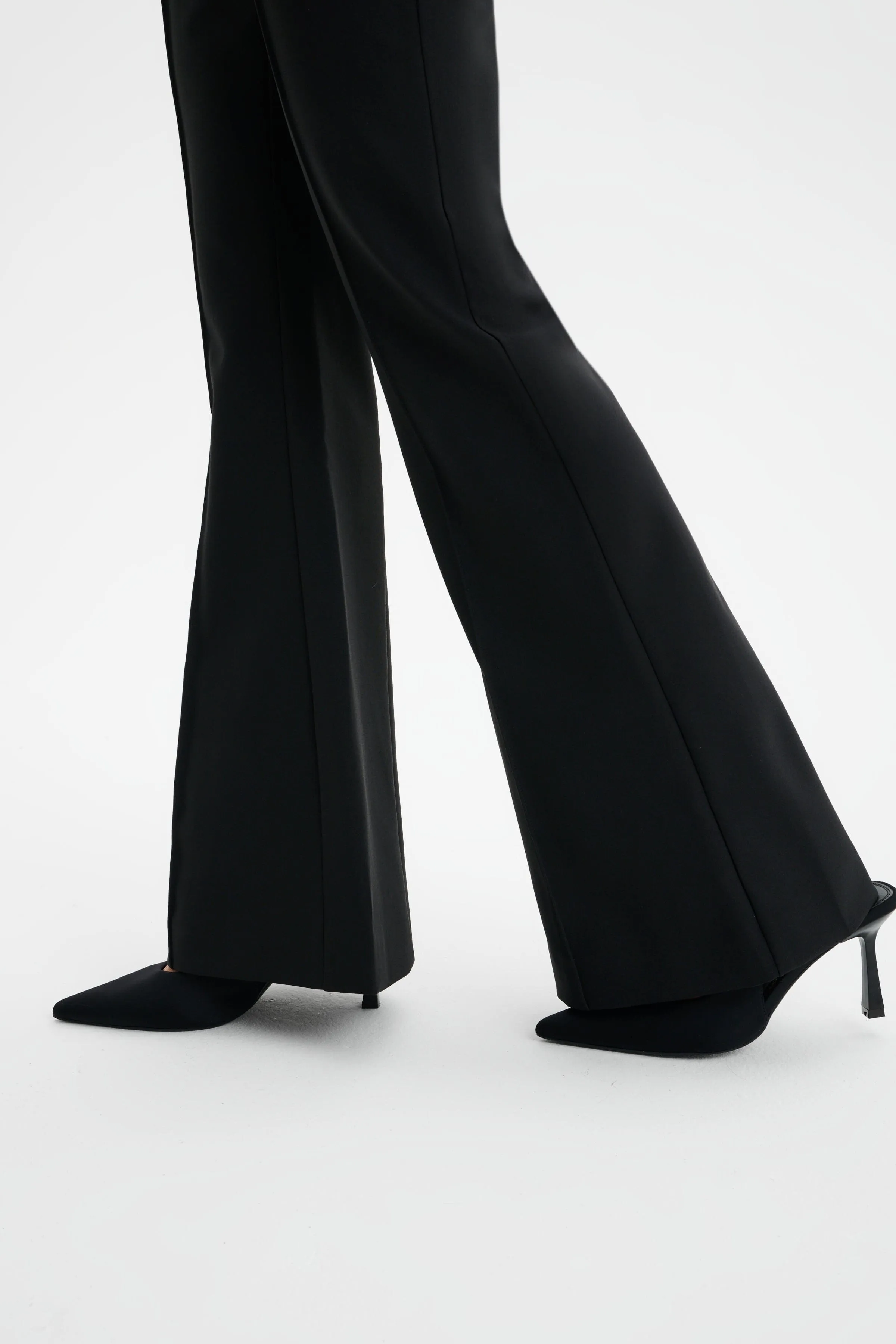 MAXINE Tailored Fit & Flare Trousers in Black sold by Lavish Alice product image thumbnail 5