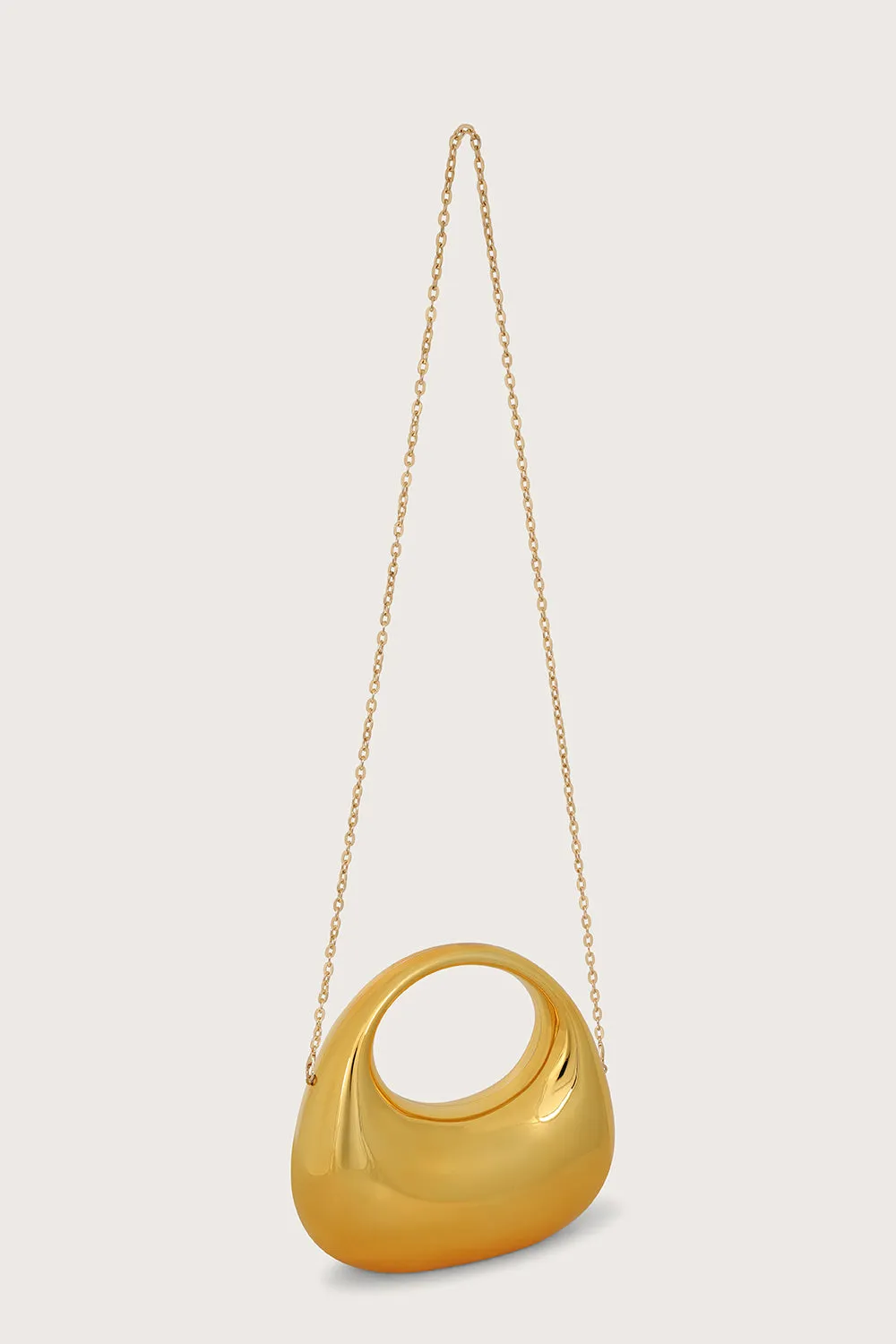 VIVIANA Mini Sculptural Acrylic Bag in Gold sold by Lavish Alice product image thumbnail 4