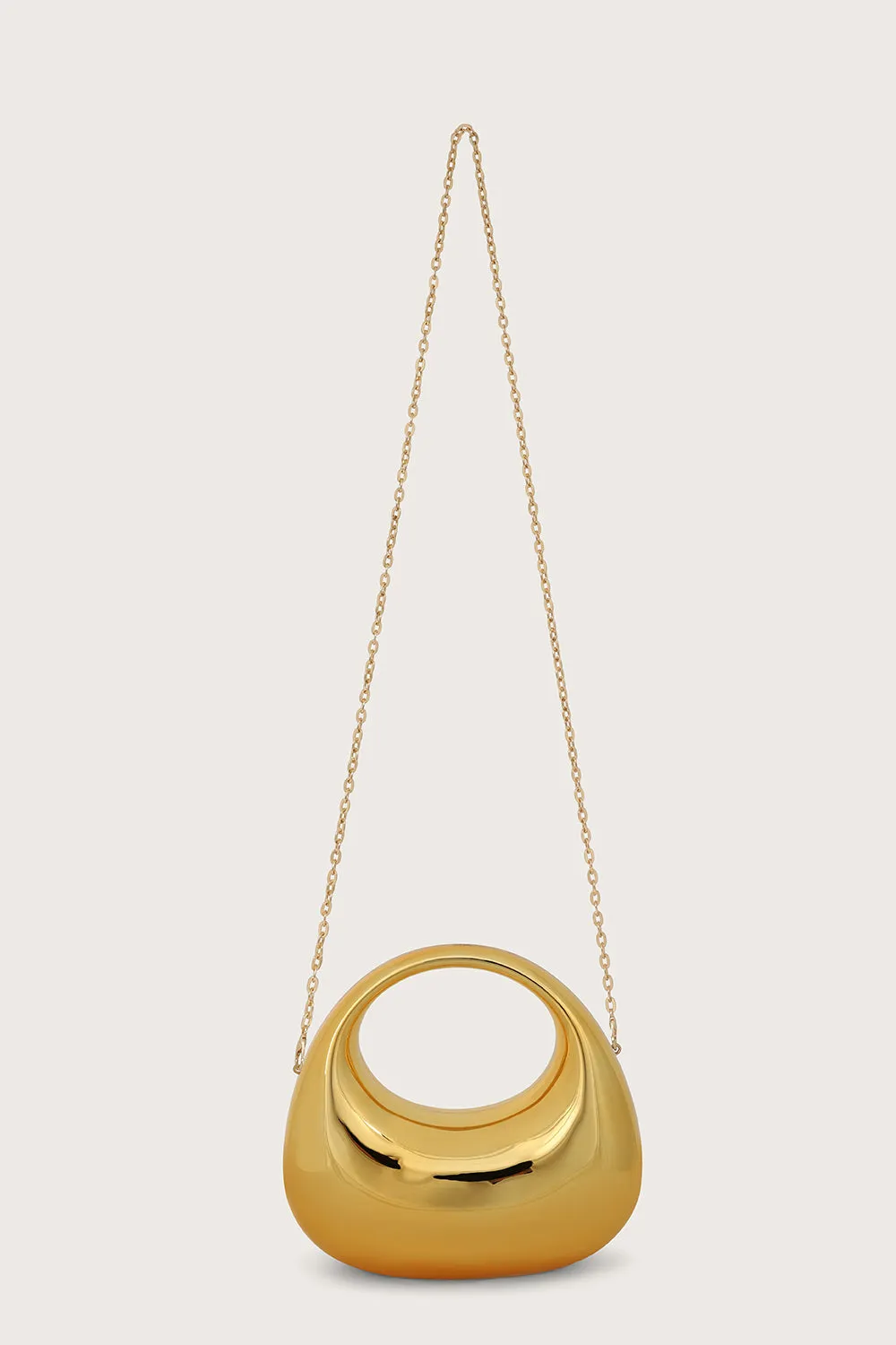 VIVIANA Mini Sculptural Acrylic Bag in Gold sold by Lavish Alice product image thumbnail 2