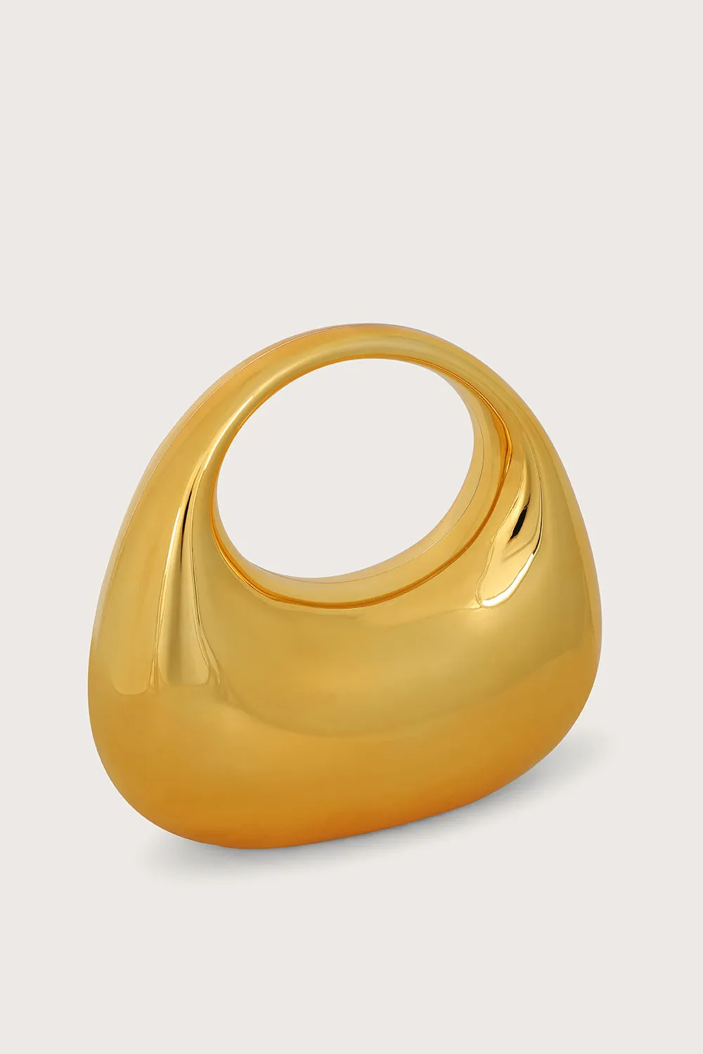 VIVIANA Mini Sculptural Acrylic Bag in Gold sold by Lavish Alice product image thumbnail 3