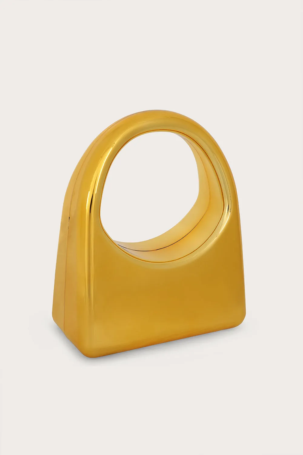 EMMY Sculpted Acrylic Hand Bag in Gold sold by Lavish Alice product image thumbnail 3