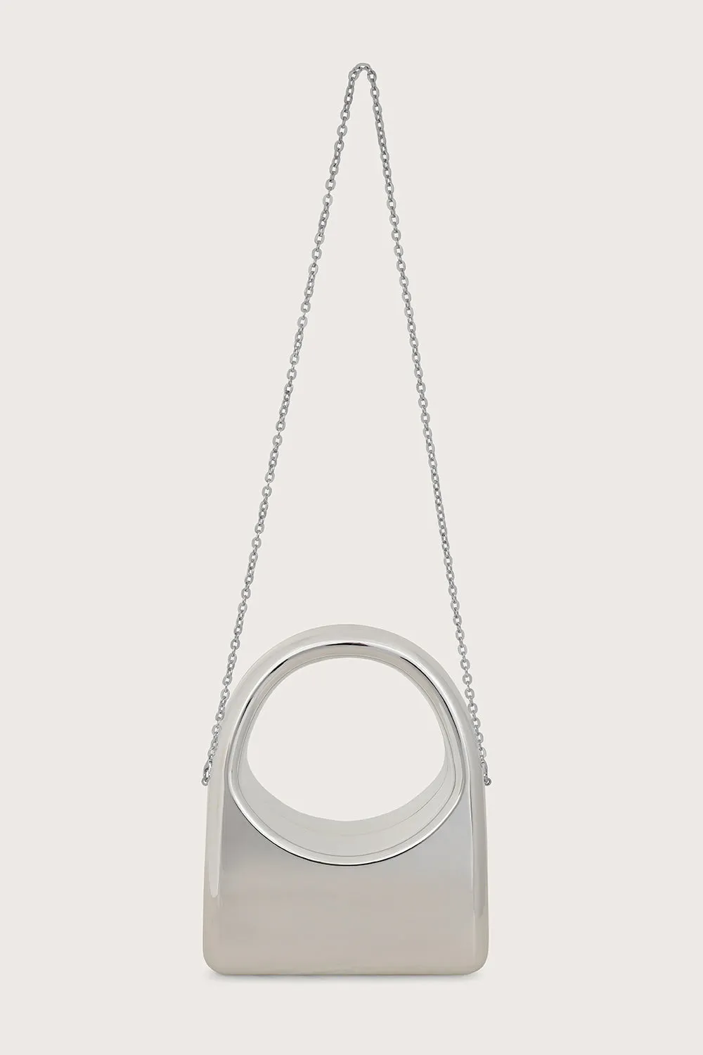 EMMY Sculpted Acrylic Hand Bag in Silver sold by Lavish Alice product image thumbnail 2
