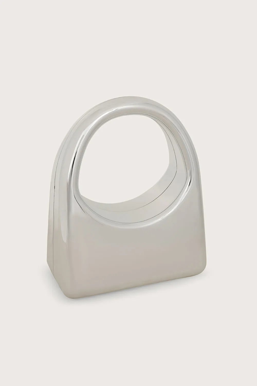 EMMY Sculpted Acrylic Hand Bag in Silver sold by Lavish Alice product image thumbnail 3