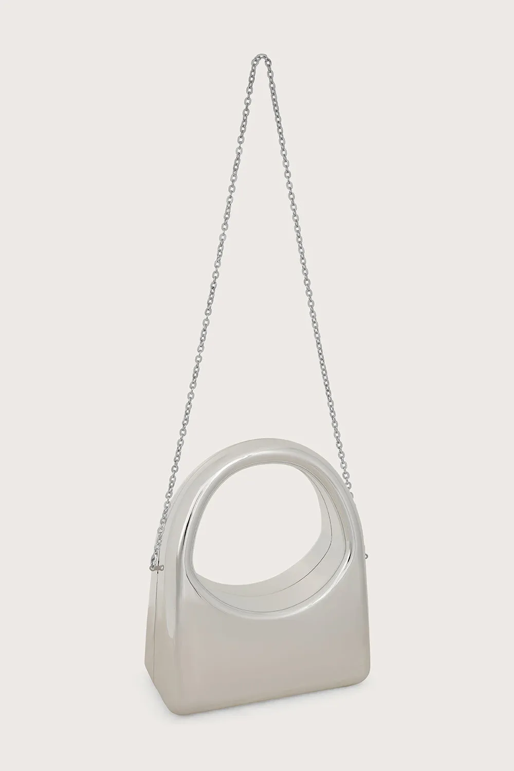 EMMY Sculpted Acrylic Hand Bag in Silver sold by Lavish Alice product image thumbnail 4