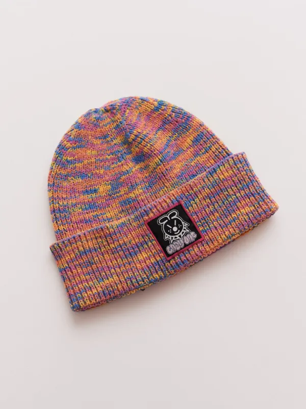 Multicoloured Knit Beanie sold by Lazy Oaf