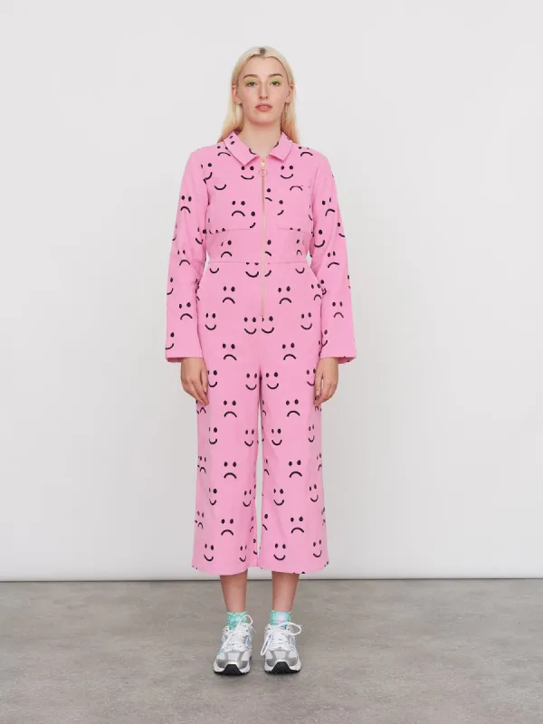 Happy Sad Cord Jumpsuit sold by Lazy Oaf