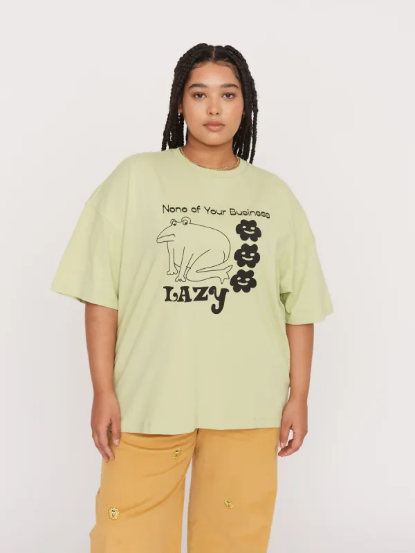 None Of Your Business T-Shirt sold by Lazy Oaf