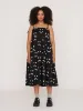 Happy Sad Tie Shoulder Smock Dress sold by Lazy Oaf