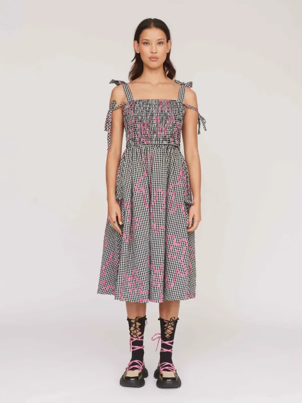 Grin and Bear It Gingham Dress sold by Lazy Oaf