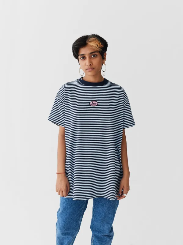 Lazy Oaf Lazy Stripe Oversized T-Shirt sold by Lazy Oaf