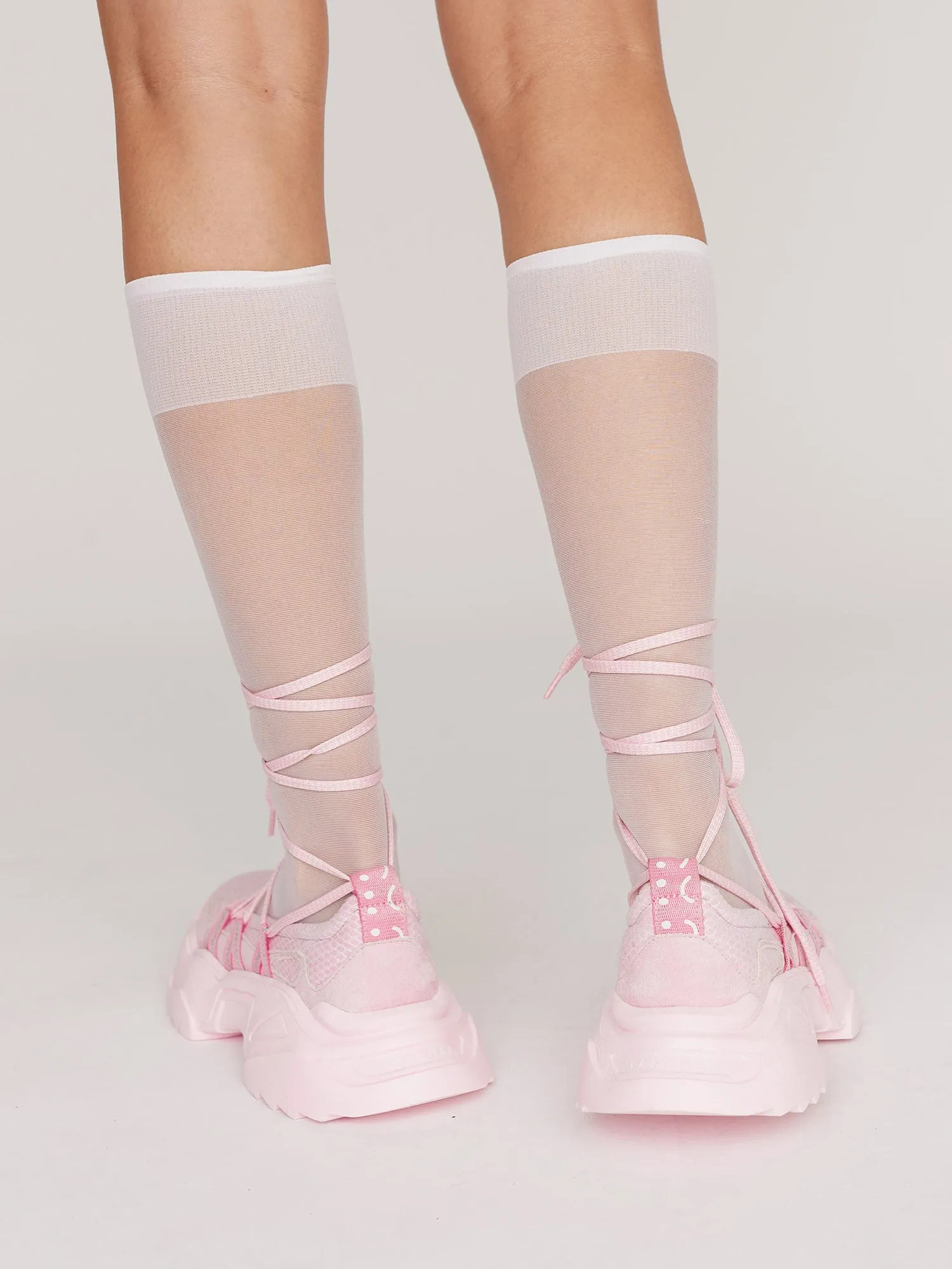 Pink Lace Up Ballet Sneaker sold by Lazy Oaf product image thumbnail 5