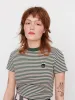Lazy Oaf Stripes and Smiles Fitted Tee sold by Lazy Oaf