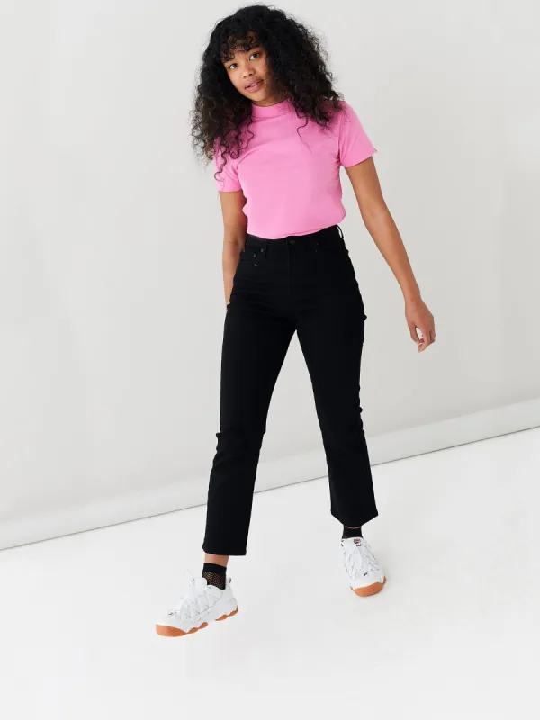 LO Straight Leg Jeans - Black sold by Lazy Oaf