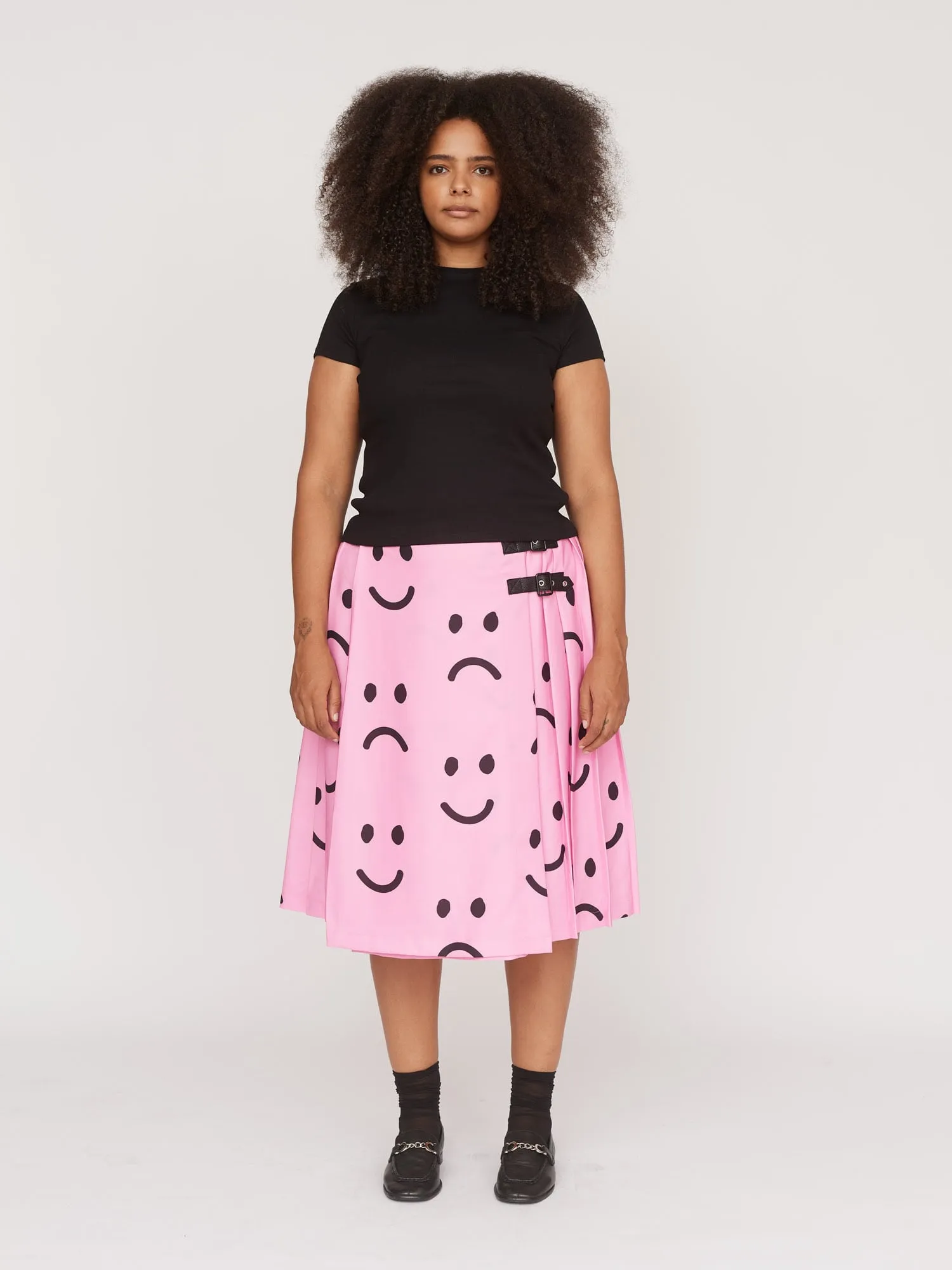 Happy Sad Pink Kilt sold by Lazy Oaf