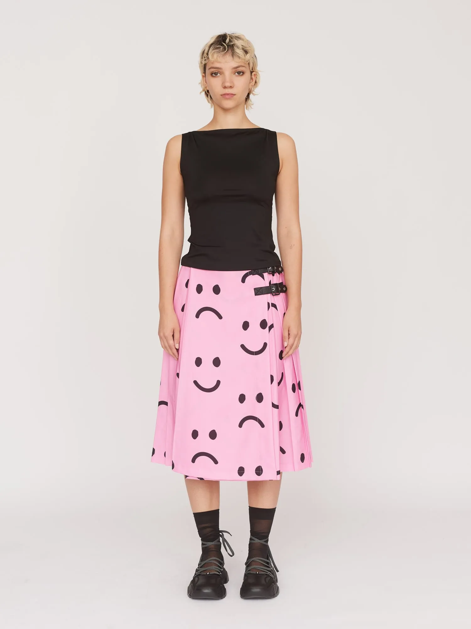 Happy Sad Pink Kilt sold by Lazy Oaf product image thumbnail 4